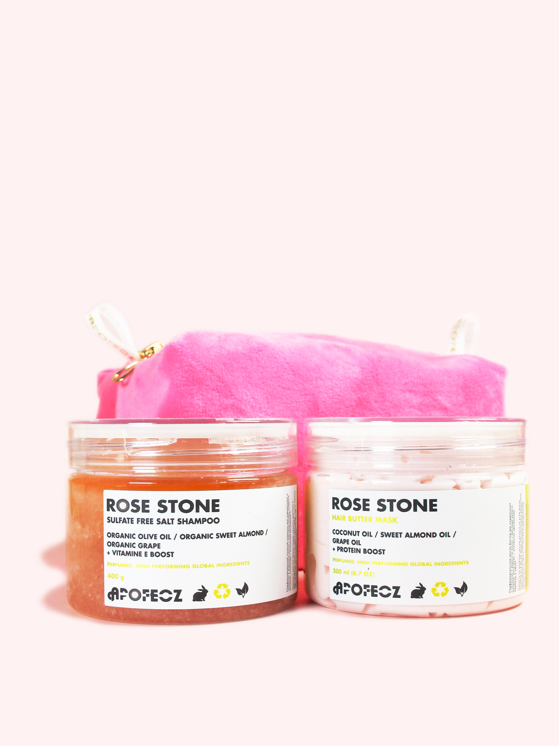 ROSE STONE: Легенда. Набор. Шампунь-скраб + маска-баттер + косметичка ROSE STONE: Легенда. Набор. Шампунь-скраб + маска-баттер + косметичка